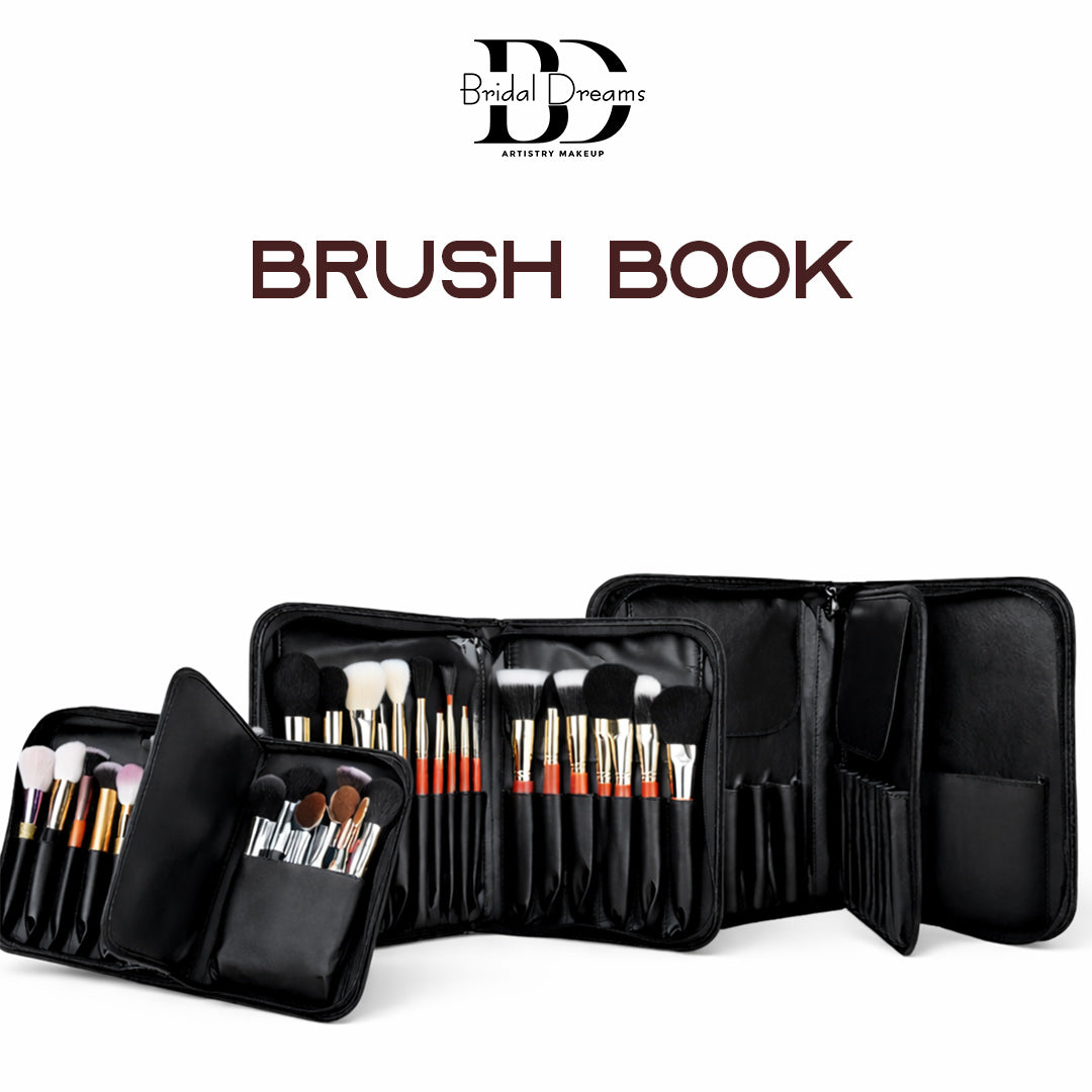 Professional Makeup Brush Book Organizer by BridalDreams®