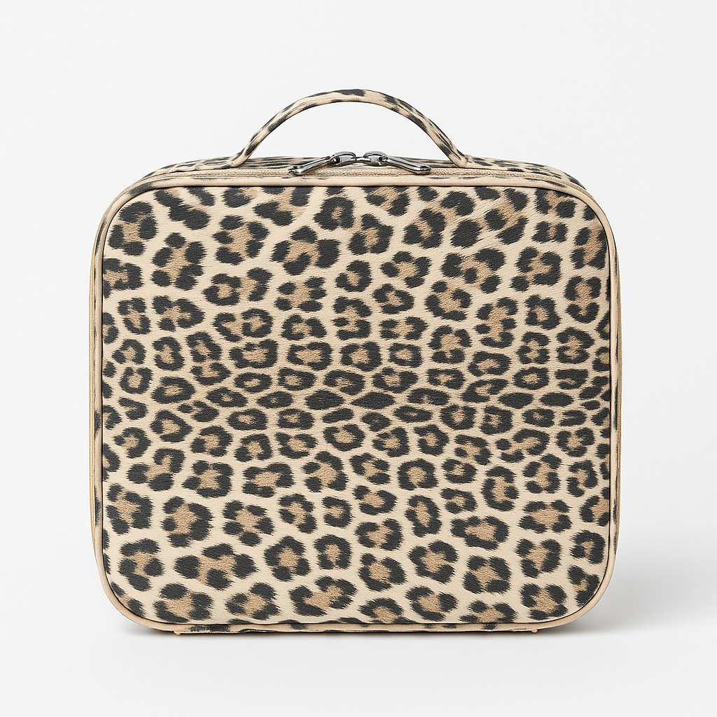 Cheetah Printed Makeup Vanity Organizer Bag by BridalDreams®