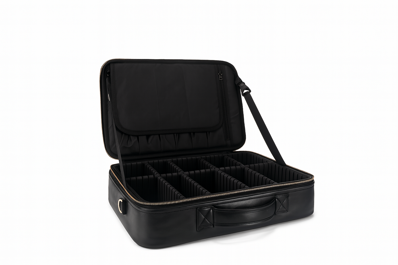 Large Premium Multi-Compartment Makeup Vanity Bag by BridalDreams®