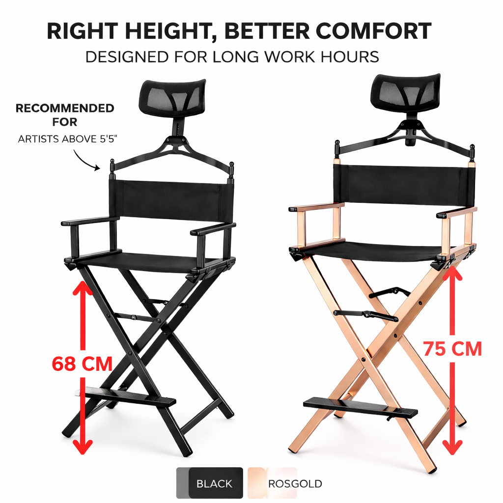 Professional  Makeup Artist Wooden Chair by BridalDreams®