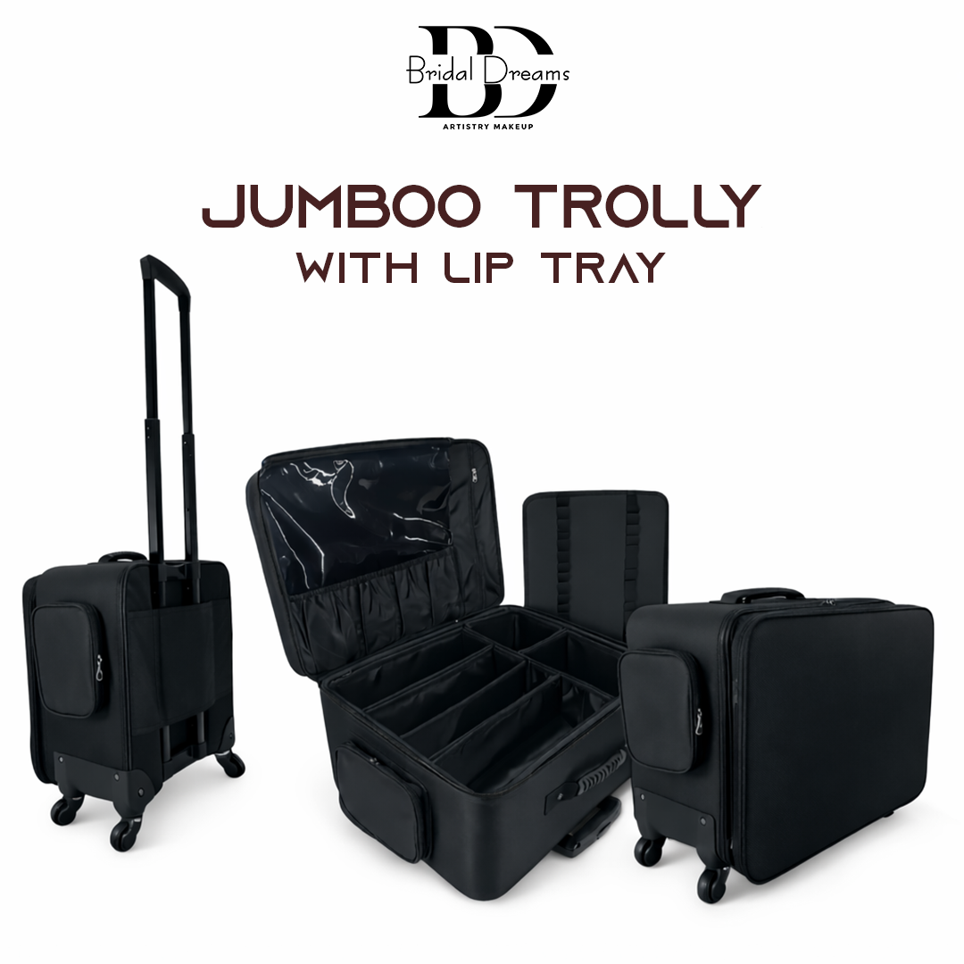 Jumbo Makeup Trolley Organizer with Lip Tray by Bridaldreams®