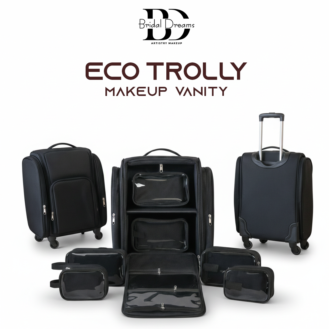 Eco Rolling Makeup Trolley Organizer Bag by BridalDreams®