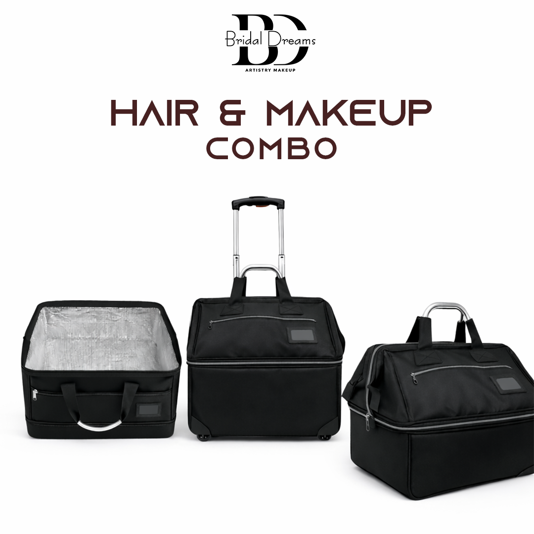 Hair & Makeup Combo Organizer Bag by BridalDreams®