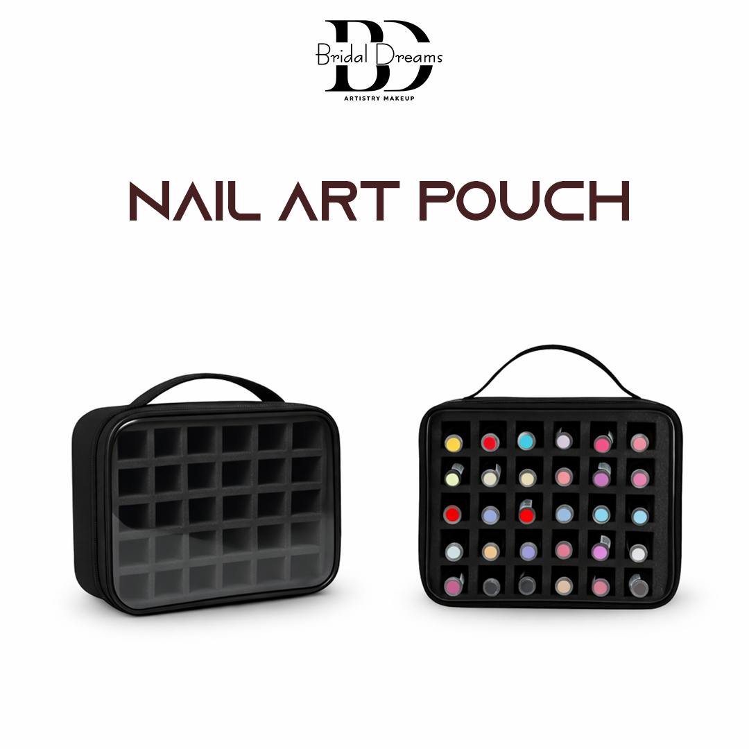 30-Slot Nail Art Storage Organizer Pouch by BridalDreams®