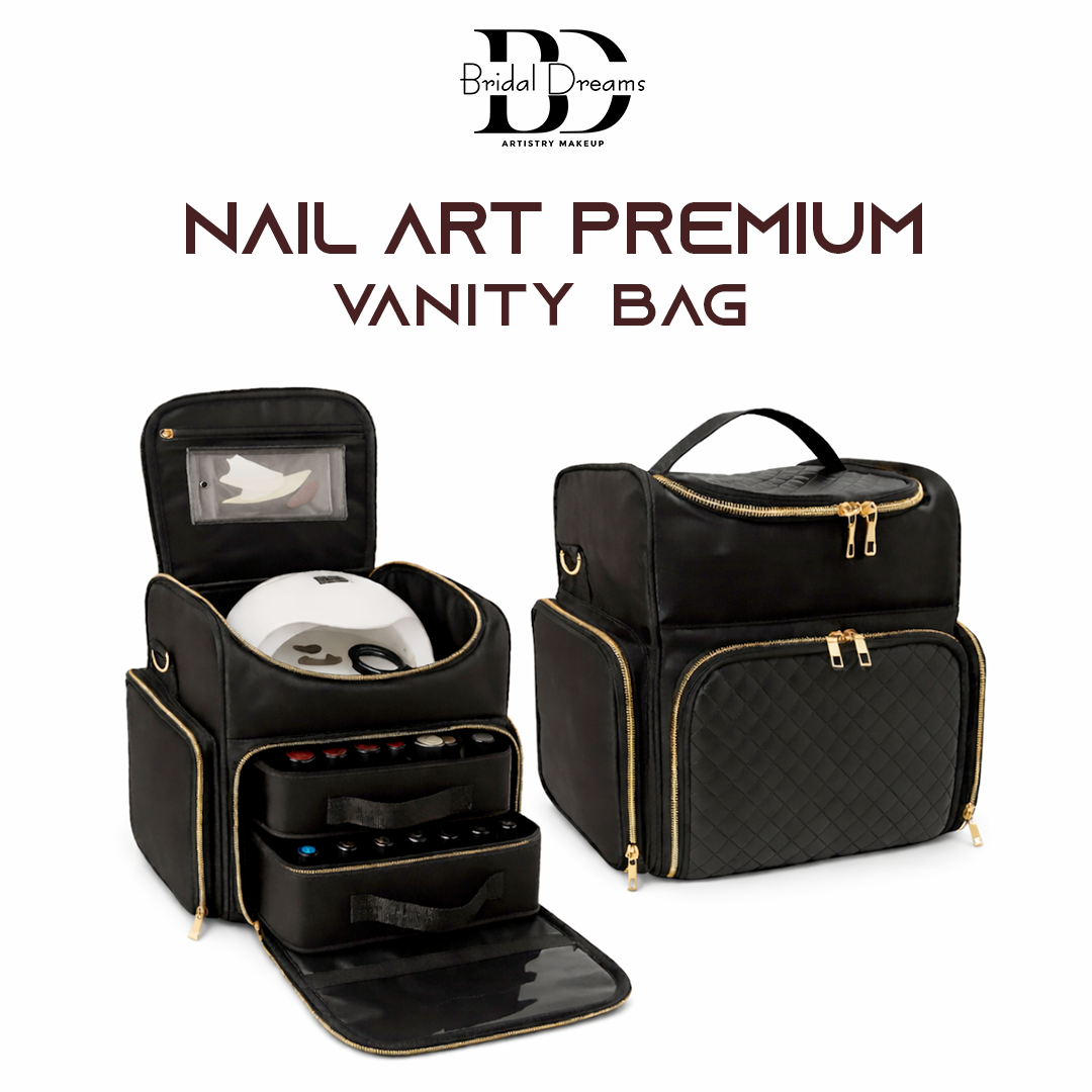 Premium Nail Art Storage Vanity Bag by BridalDreams®