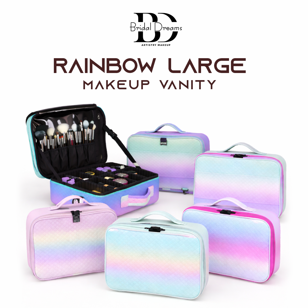 Rainbow Large Makeup Vanity Organizer Bag (5 Styles) by BridalDreams®